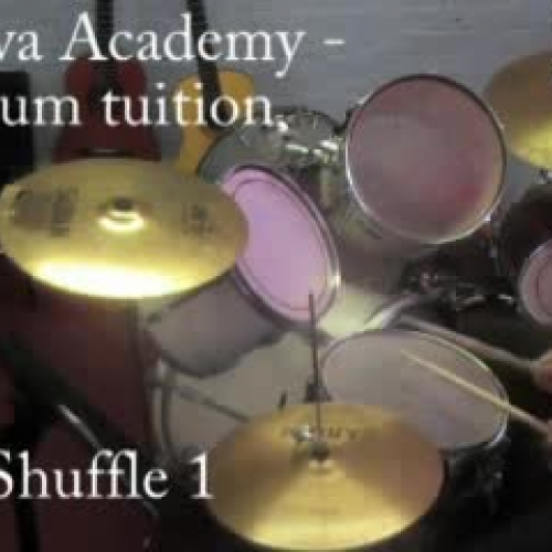 Alva Academy - Shuffle 1 - drum tuition video