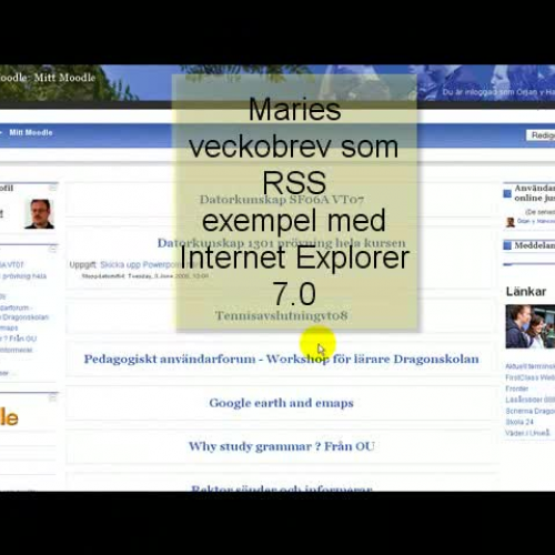 Your RSS in Moodle