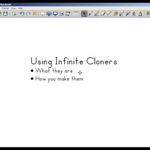 Infinite Cloners in SMART Notebook