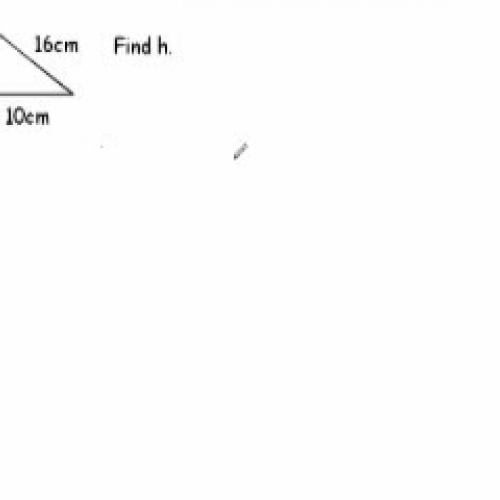 Credit Maths - Pythagoras - Find the shorter 