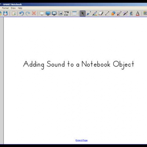 Adding Sound to a Notebook Object