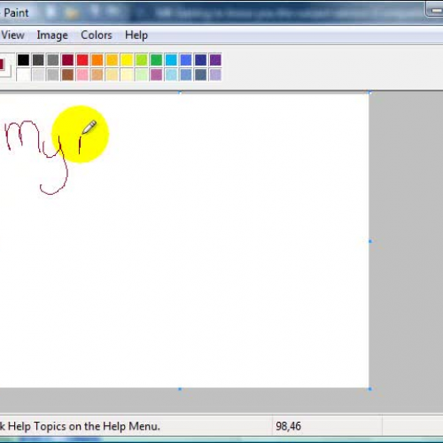 Freefraw in Ms paint