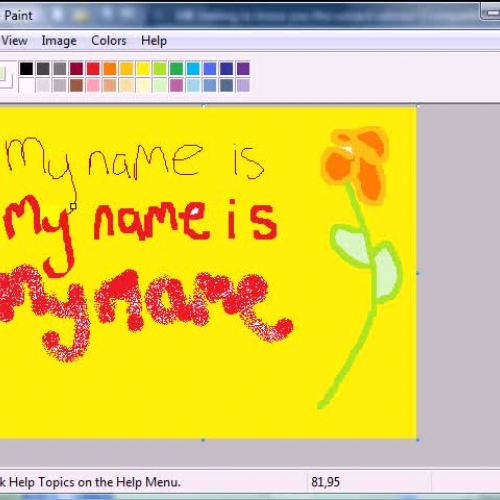 Erasing stuff in ms paint