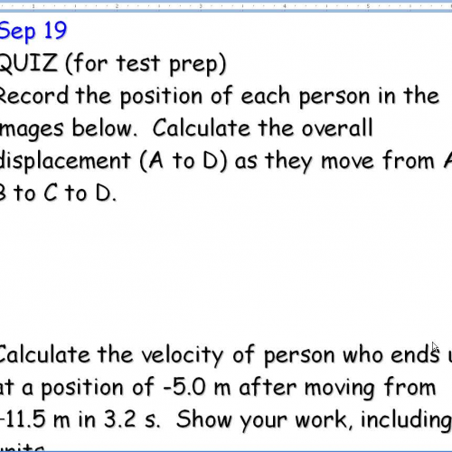 SCI 20F Class notes Sep 19 08