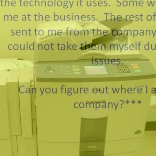 Technology at a local Business