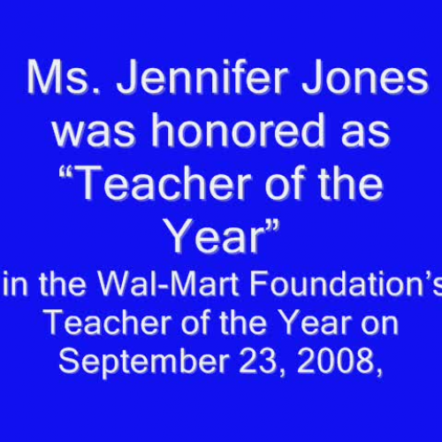 WalMart Teacher of the Year