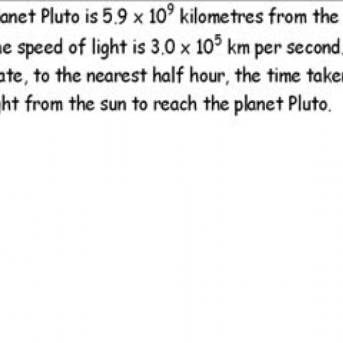 Credit Maths - Speed Time Distance 2