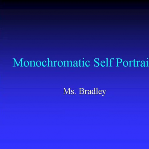 Monochromatic Self Portrait