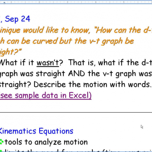 PHY 30S Class notes - Sep 24 08