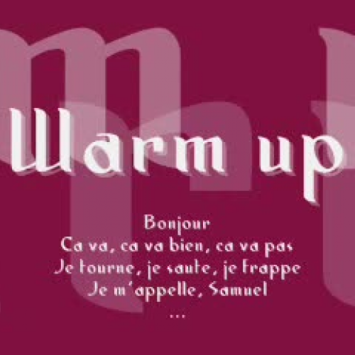 Warm up for French
