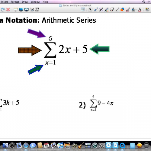 Arithmetic and Geometric Sigma Notation