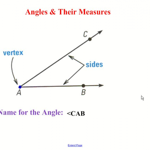 Naming and Measuring Angles