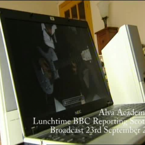 Alva Academy - Vodcasting on BBC Reporting Sc