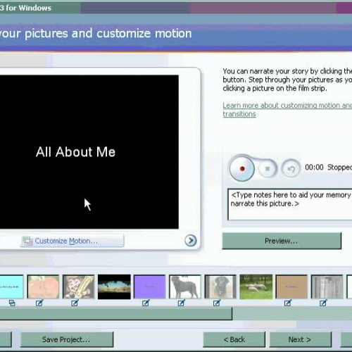 Record Your Voice in Photostory
