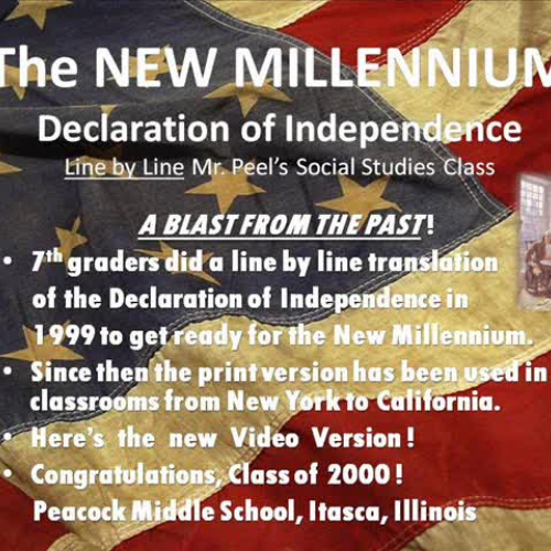 NEW MILLENNIUM Declaration of Independence