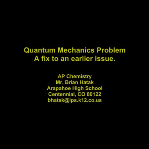 Basic Quantum Mechanics v2.0