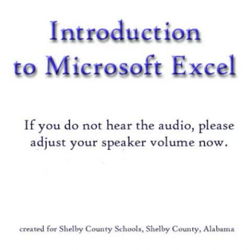 Introduction to Microsoft Excel
