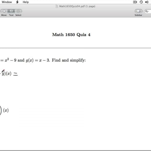Math 1650 Quiz 04 Key