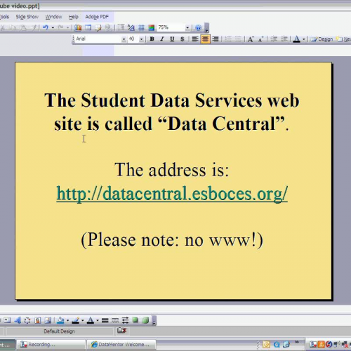 Reading the dataMentor Charts