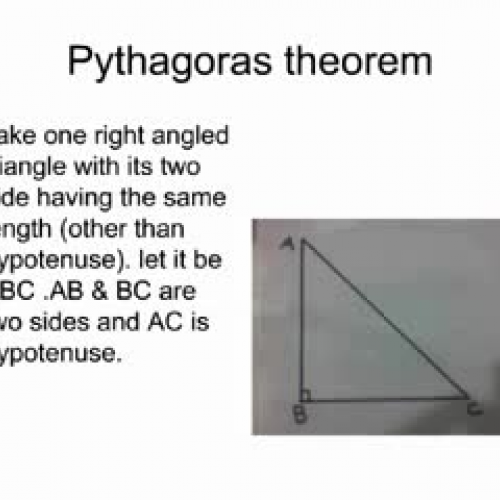 pythagoras theorem