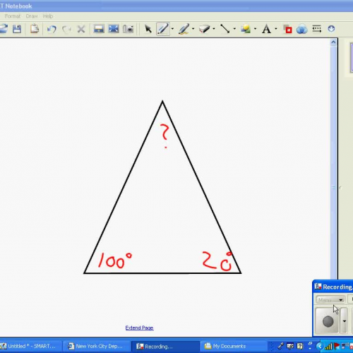Angle measures of a triangle