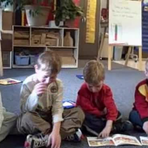 Kindergarteners read