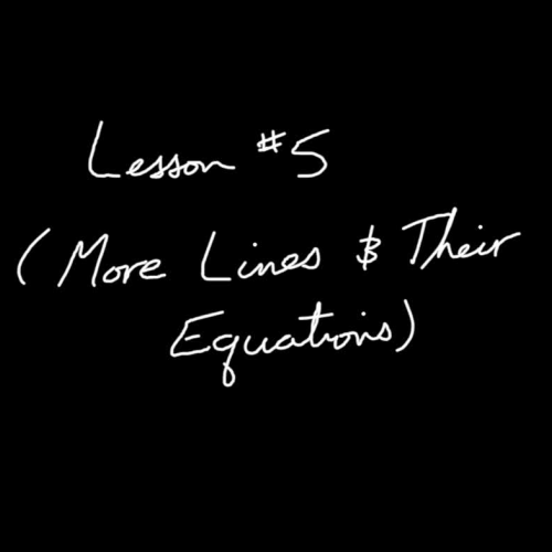 More Linear Equations