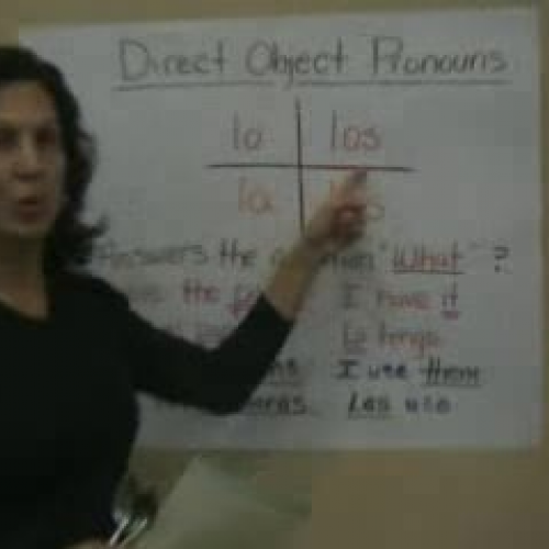 Spanish Direct Object Pronouns