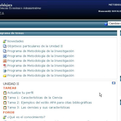 seguimiento de glosarios