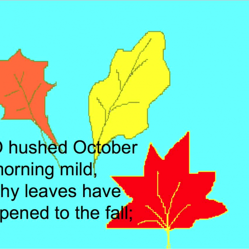 October by Robert Frost