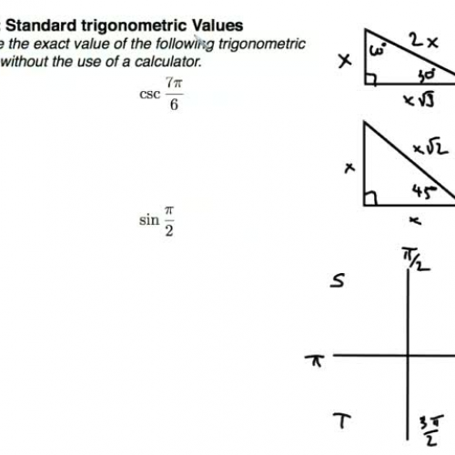 PC Cast 4 Exact Values of Trig Functions