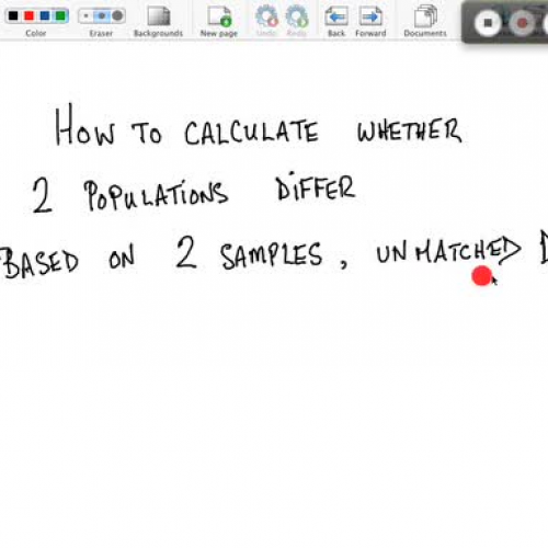 How to calculate Difference of 2 Means Indepe
