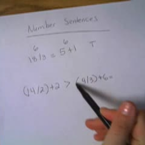 Number Sentences