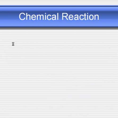 MGM Chemistry 1 Intro to Chemical Reactions
