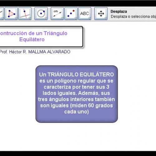 Contruccion de triangulo equilatero
