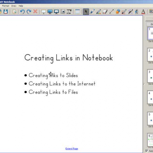 Creating Navigation Buttons in SMART Notebook