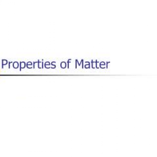 Properties of Matter