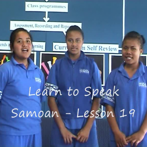 Learn to Speak Samoan Lesson 20