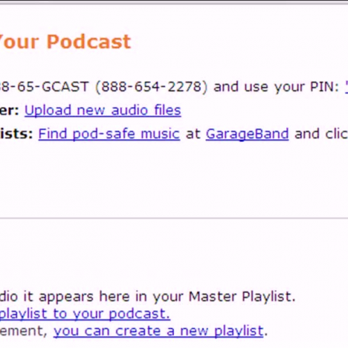 Podcasting With Gcast - Adding Audio to Your 