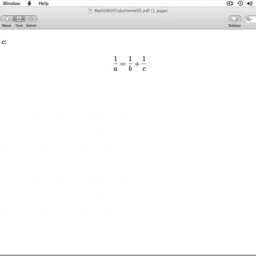 Math 0850 Take Home 05 Key