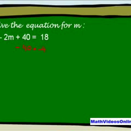 Solving Simple Equations