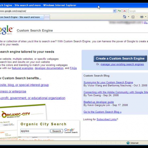 Google Custom Search Engine Tutorial