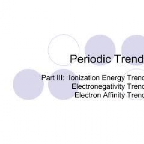 Periodic Trends Part Three