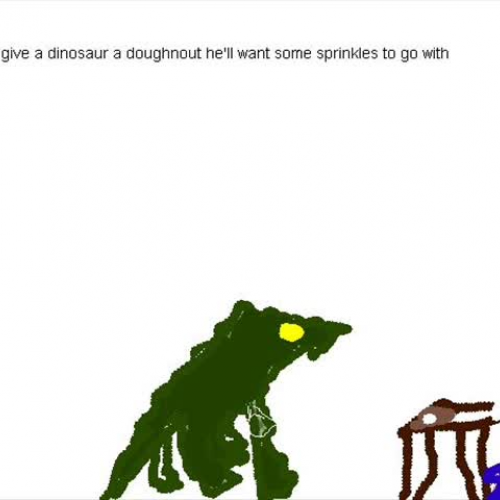 If you Give a Dinosaur a Doughnut