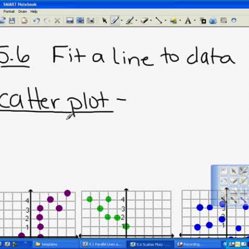 5.6 Scatter Plots and Lines of Best Fit