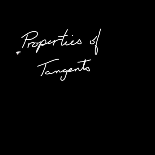 Properties of tangents