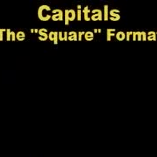 Capitals in Calligraphy