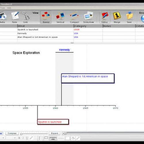 Using the Research Mode in Timeliner XE
