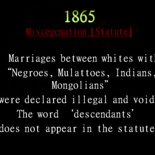 Anti-Miscegenation Laws in Arizona