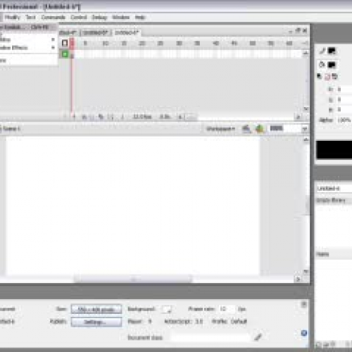 Text Music Video in Flash CS3 part 1